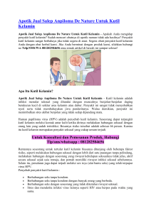 Apotik Jual Salep Anpiloma De Nature Untuk Kutil Kelamin