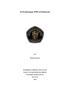 Perkembangan IFRS di Indonesia