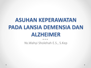 Askep Demensia dan Alzheimer