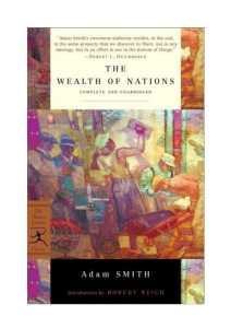Adam Smith 'The Wealth of Nations'