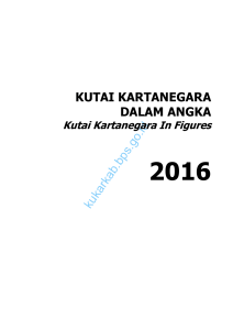 Kabupaten Kutai Kartanegara Dalam Angka 2016