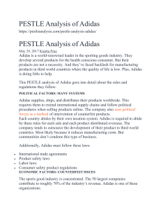 PESTLE Analysis of Adidas