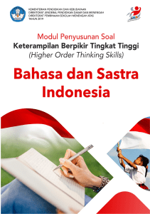 22. Modul Penyusunan Soal HOTS Bahasa dan Sastra Indonesia