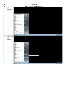 HEAD CLEANING PRINTER