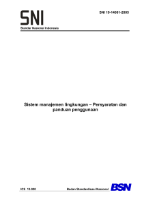 sni-19-14001-2005 sistem manajemen lingkungan