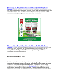 Rekomendasi Cara Mengobati Pipis Keluar Nanah Secara Tradisional Dan Paling Fenomenal