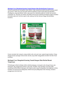 Berbagai Cara Mengobati Kencing Nanah Dengan Obat Herbal Resmi Terpercaya