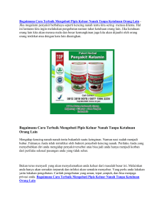 Bagaimana Cara Terbaik Mengobati Pipis Keluar Nanah Tanpa Ketahuan Orang Lain