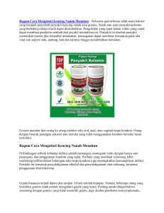 Ragam Cara Mengobati Kencing Nanah Menahun