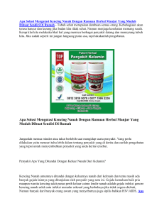 Apa Solusi Mengatasi Kencing Nanah Dengan Ramuan Herbal Manjur Yang Mudah Dibuat Sendiri Di Rumah