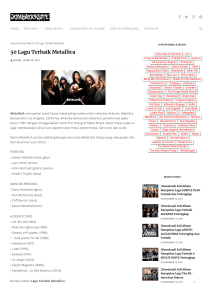 50 Lagu Terbaik Metallica
