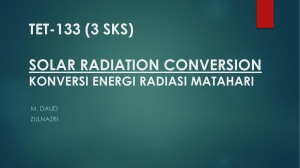3. SOLAR RADIATION CONVERSION ZULN AND USUF