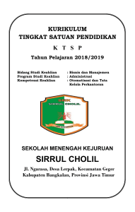 1. DOKUMEN KTSP 2018-2019 SMK SIRRUL CHO