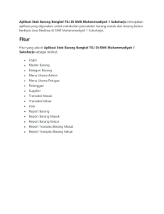 Aplikasi Stok Barang Bengkel TKJ Di SMK Muhammadiyah 1 Sukoharjo