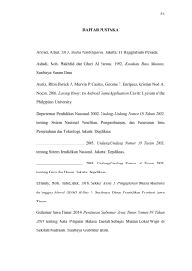 Bibliografi Media Pembelajaran & Bahasa Madura