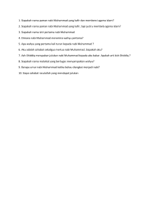 Quiz Soal Sejarah Nabi Muhammad