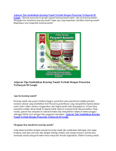 Anjuran Tips Sembuhkan Kencing Nanah Terbaik Dengan Pencarian Terbanyak Di Google