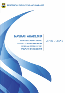 Naskah Akademik RPJMD Kab. Bandung Barat 2018-2023