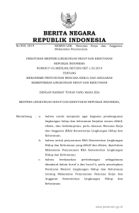 P.43-2019 MEKANISME RENCANA KERJA DAN ANGGARAN