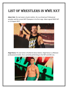 WWE news