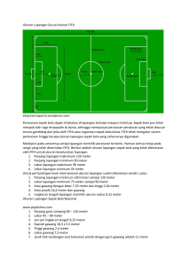 Ukuran Lapangan Sesuai Aturan FIFA