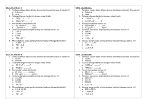 SOAL ULANGAN 1