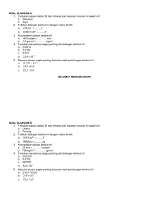 SOAL ULANGAN A