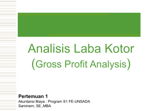 gross profit analysis