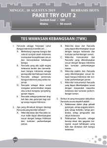 Soal Try Out HOTS  2 (18 Agustus 2019)