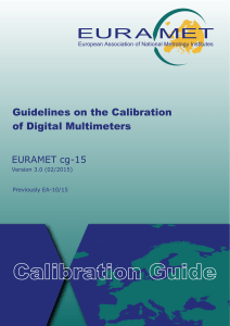 EURAMET cg-15 v 3.0 Guidelines on the Calibration of Digital Multimeters 