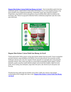 Ragam Obat Keluar Cairan Putih Saat Buang Air Kecil