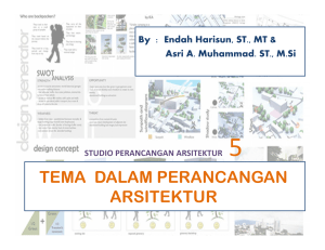 Term of Reference  Architecture Design Studio 5 - POSMODERN