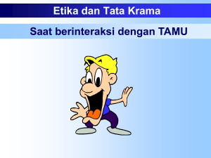 Training Etika dan Tata Krama Staf