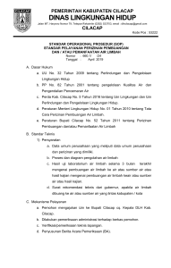 SOP Permit Air Limbah Cilacap 2019