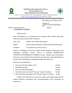 Surat Permohonan Ijin Melanjutkan Pendidikan di Akademi Keperawatan