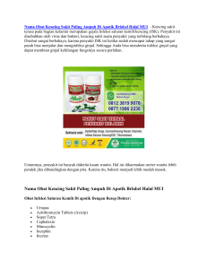 Nama Obat Kencing Sakit Paling Ampuh Di Apotik Brlabel Halal MUI