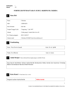 FORM pendaftaran JUDUL SKRIPSI