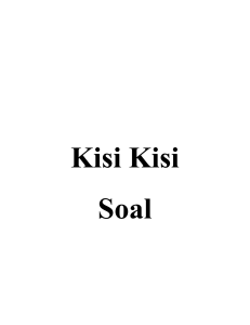 KISI-KISI SOAL