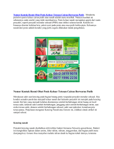 Nomor Kontak Resmi Obat Penis Keluar Tetesan Cairan Berwarna Putih