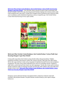 Referensi Obat Serbuk Untuk Redakan Alat Genital Keluar Cairan Putih Saat Kencing Dengan Cepat Dan Efektif