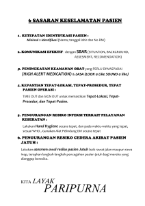 6 SASARAN KESELAMATAN PASIEN SHARE