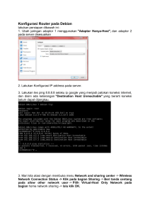 Konfigurasi Router pada Debian