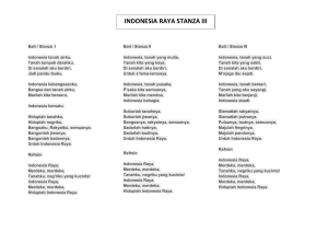 Bait INDONESIA RAYA STANZA III