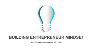 Building-Entrepreneur Mindset-Aji Teguh