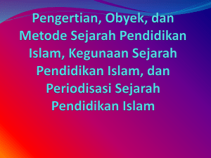 ppt Sejarah Pendidikan Islam
