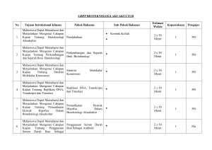 GBPP BIOTEKNOLOGI AKUAKULTUR