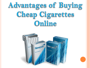 Advantages of Buying Cheap Cigarettes Online