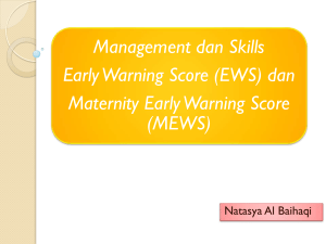 Management dan Skills Early Warnng Score Area Maternitas