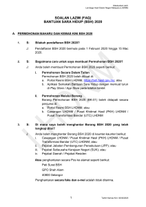 BSH2020 FAQ Permohonan Baru danKemasKini