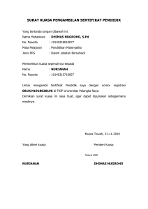 SURAT KUASA PENGAMBILAN IJAZAH 1